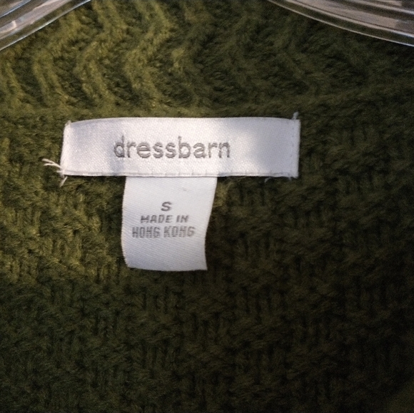 Dress Barn Green Sweater Cape - Size Small - Picture 3 of 6